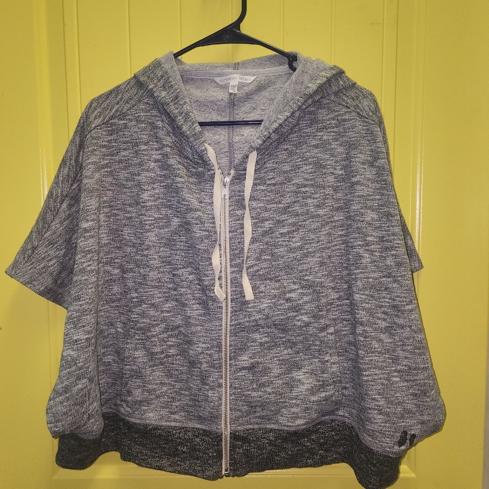 Victoria's secret sleeveless hooded zip up